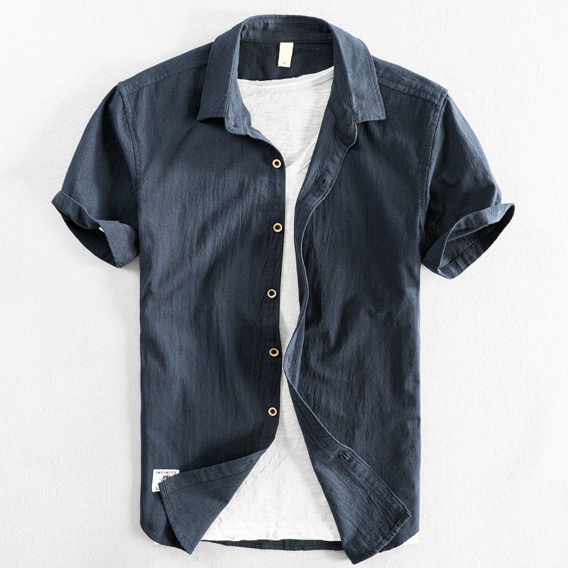 James Scott Premium Cotton Linen Shirt - Infinityloyal