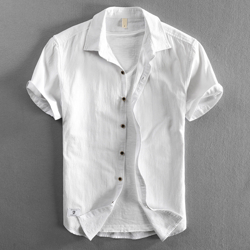 James Scott Premium Cotton Linen Shirt - Infinityloyal