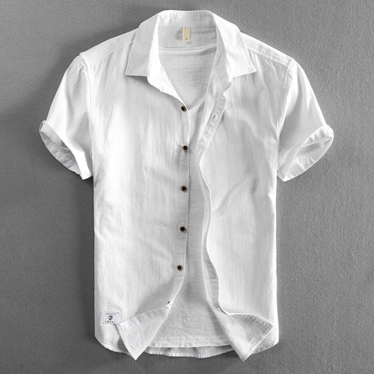 James Scott Premium Cotton Linen Shirt - Infinityloyal