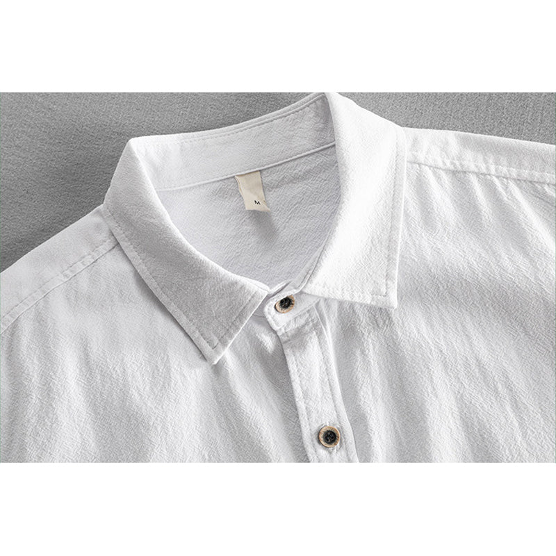 James Scott Premium Cotton Linen Shirt - Infinityloyal
