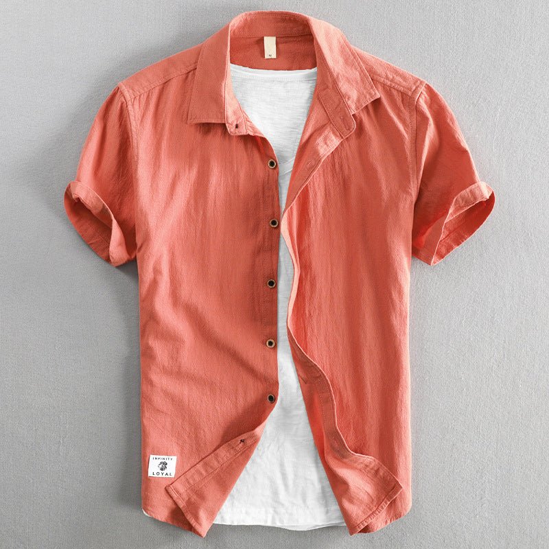 James Scott Premium Cotton Linen Shirt - Infinityloyal