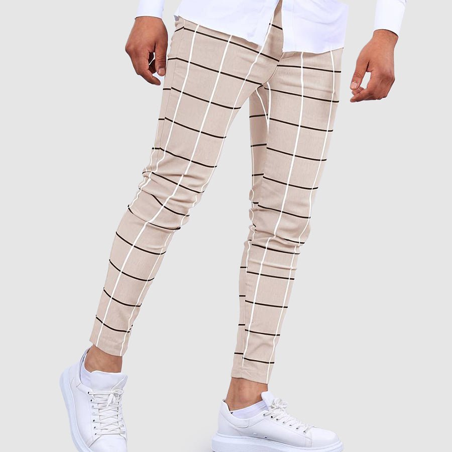 James Scott Striped Slim Fit Pants - Infinityloyal
