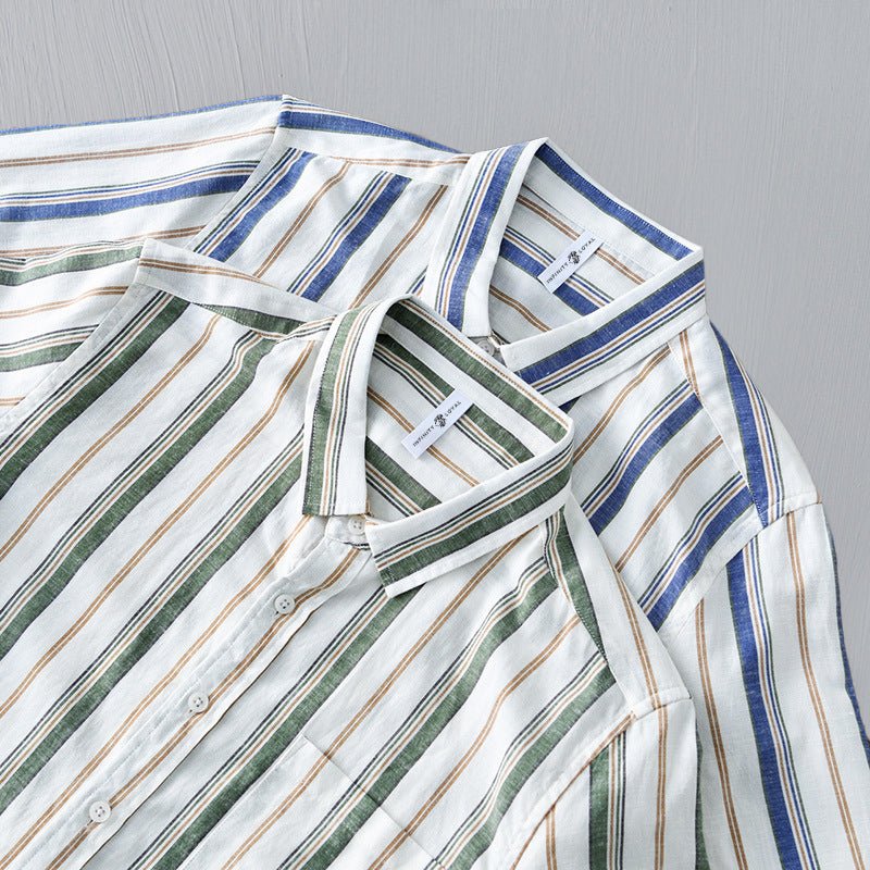 James Scott Striped Summer Shirt - Infinityloyal