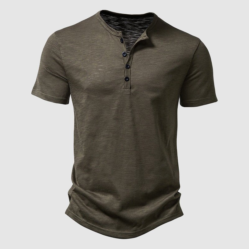 James Short Sleeve Henley Shirt - Infinityloyal