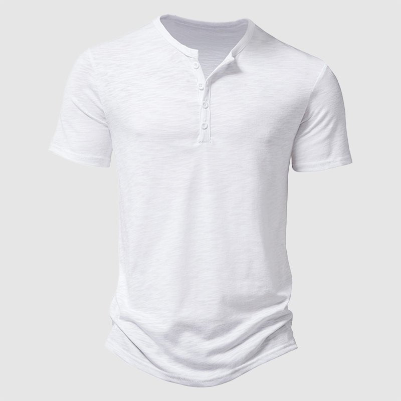 James Short Sleeve Henley Shirt - Infinityloyal