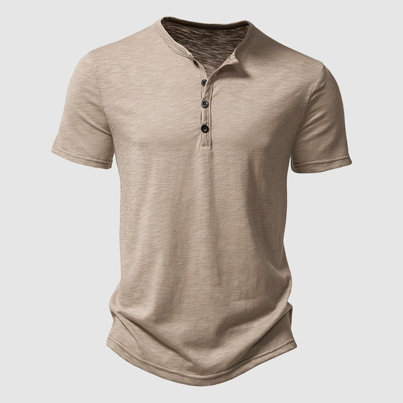 James Short Sleeve Henley Shirt - Infinityloyal