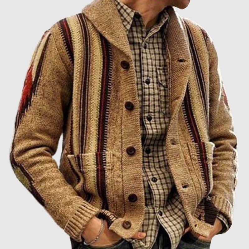 James Vintage Jacquard Cardigan - Infinityloyal