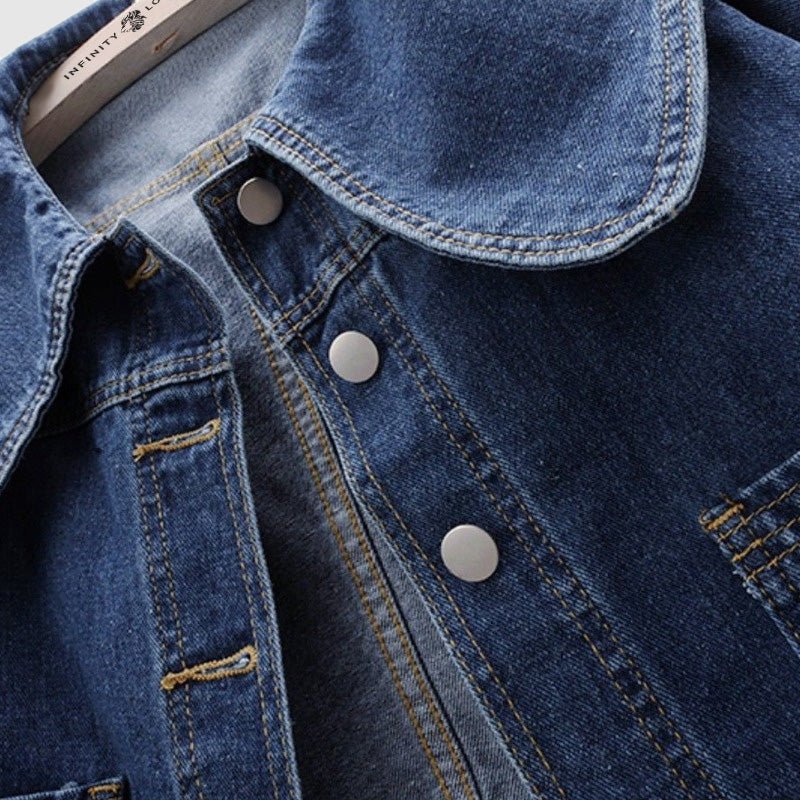 Lisa Maria Stylish Denim Jacket - Infinityloyal