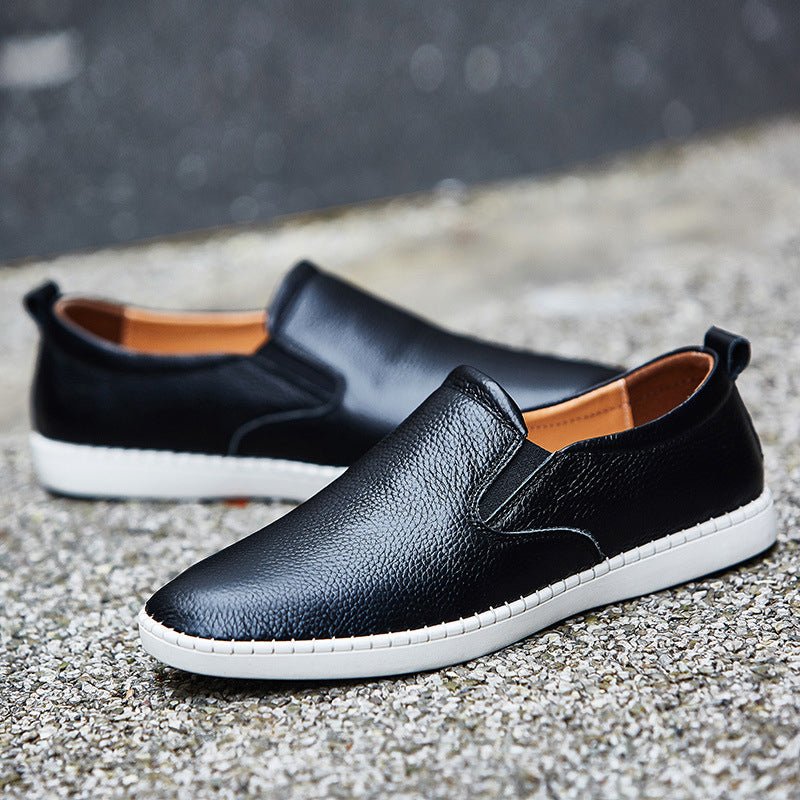 London Signature Leather Loafers - Infinityloyal