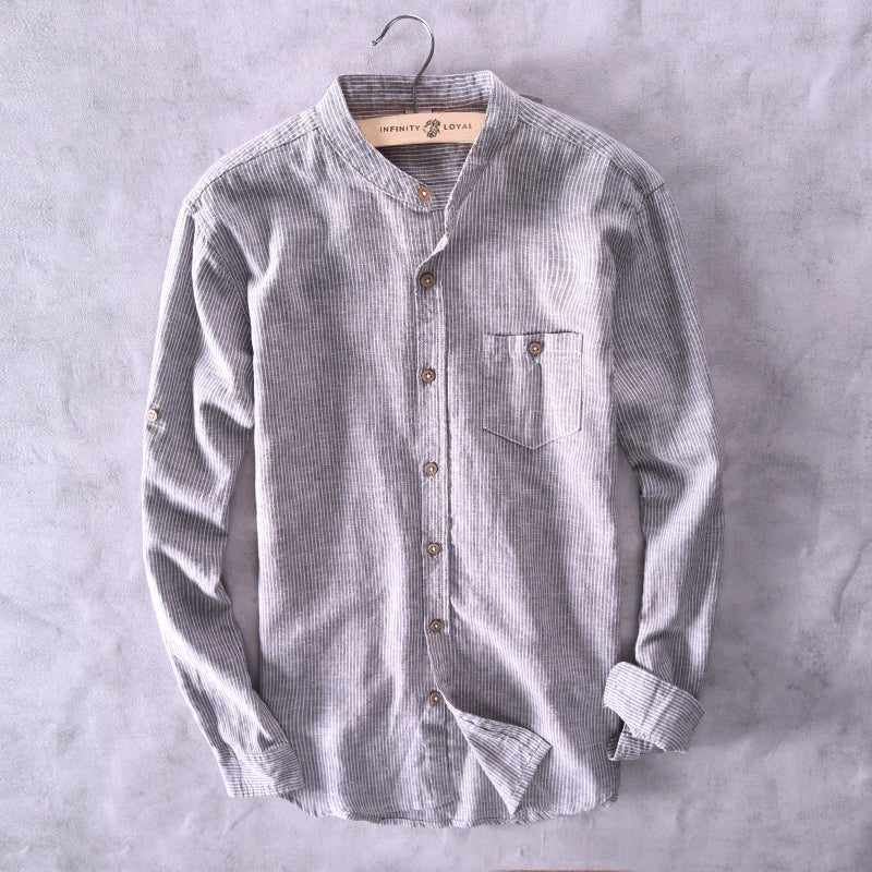 Malaga Long - Sleeve Linen Shirt - Infinityloyal