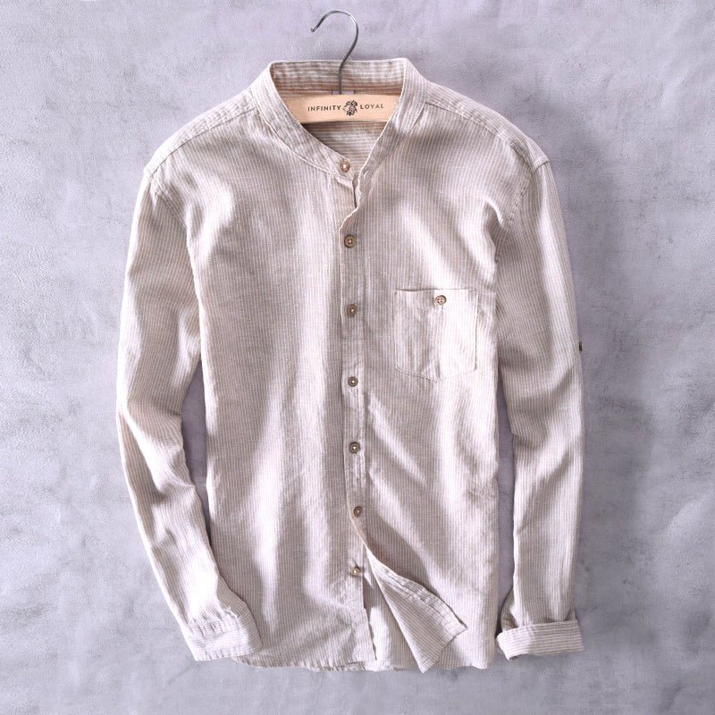 Malaga Long - Sleeve Linen Shirt - Infinityloyal