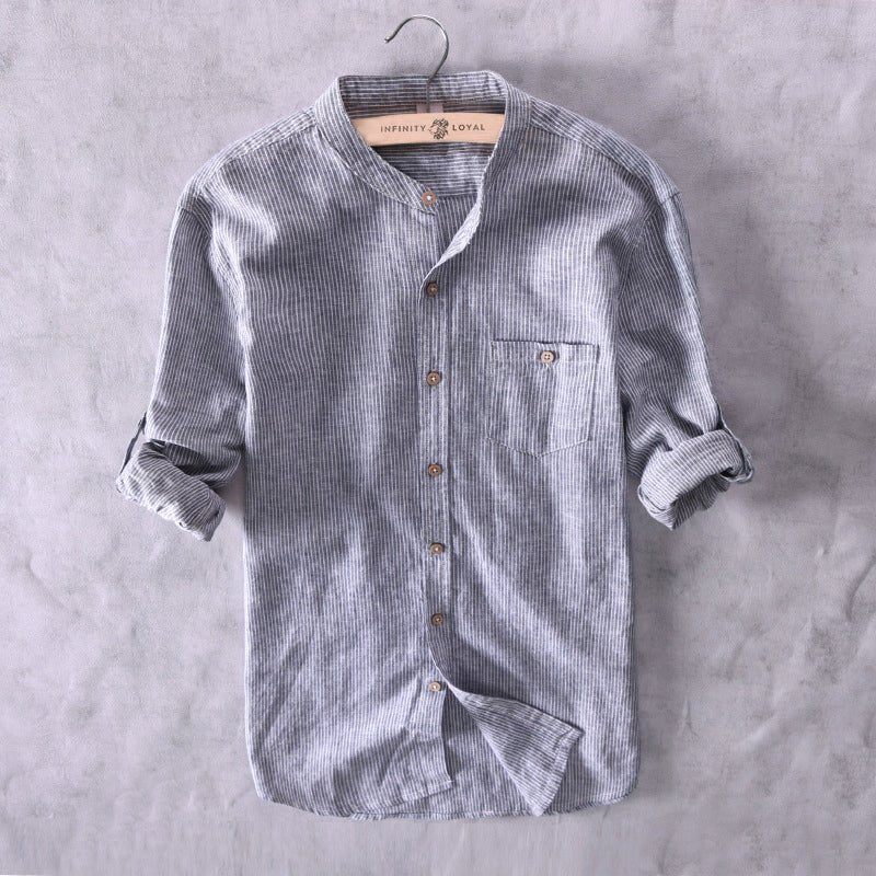Malaga Long - Sleeve Linen Shirt - Infinityloyal
