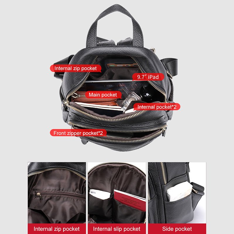 Olivia Klein Genuine Leather Traveler Backpack - Infinityloyal