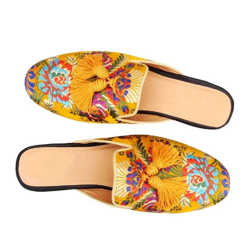 Riviera Blossom Slip On Mules - Infinityloyal