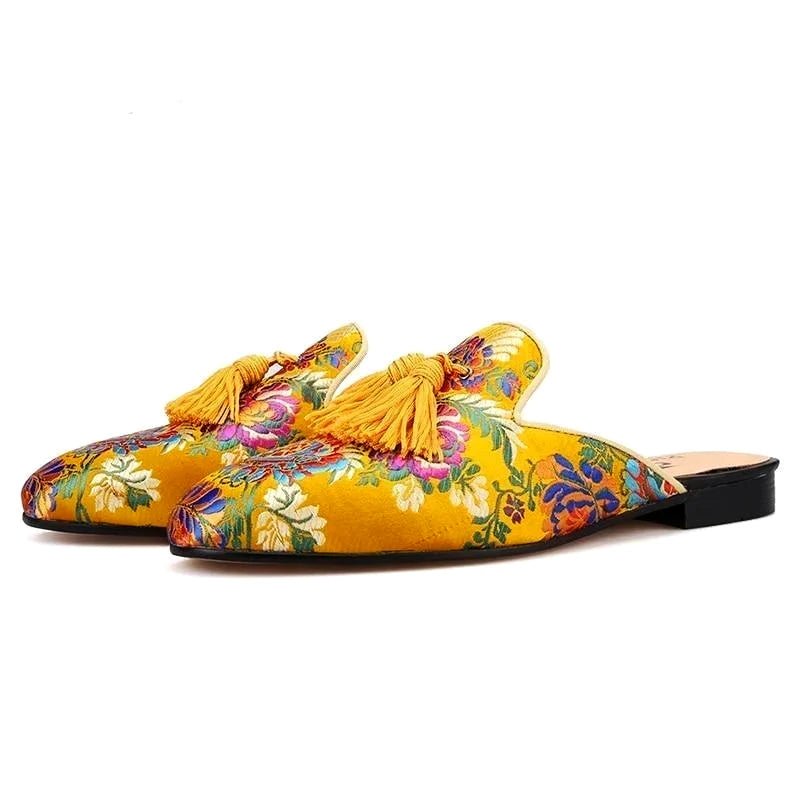 Riviera Blossom Slip On Mules - Infinityloyal