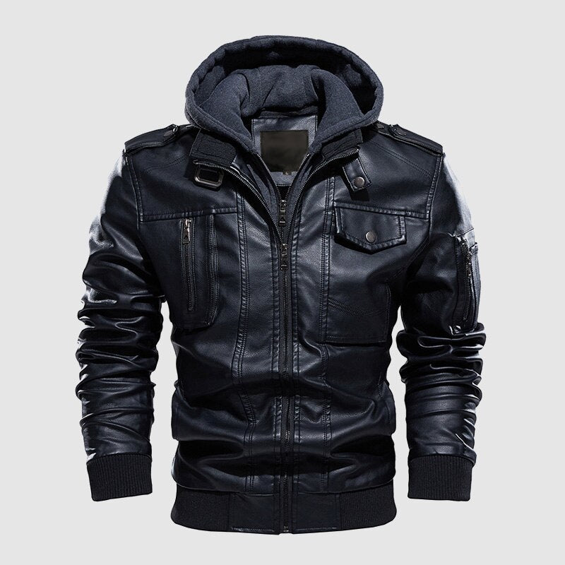 Shadow Leather Jacket - Infinityloyal