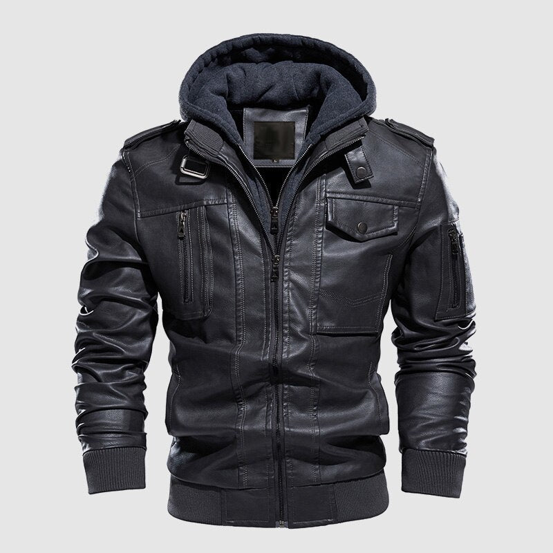 Shadow Leather Jacket - Infinityloyal