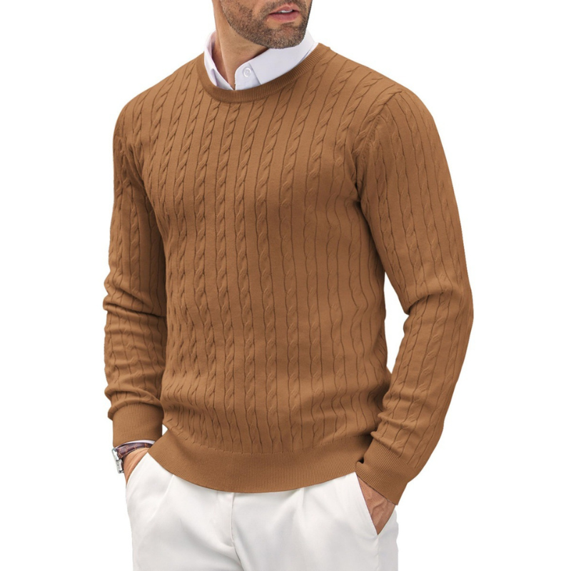 James Scott Twisted Knitted Sweater