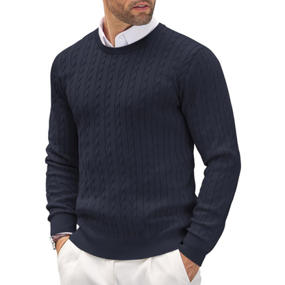 James Scott Twisted Knitted Sweater