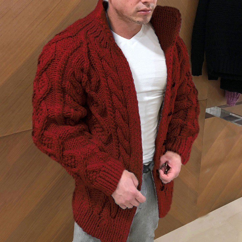 Jack Washington Jacquard Knit Cardigan