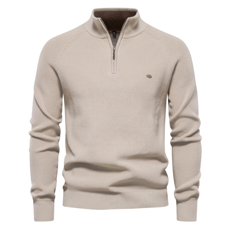 Jack Washington Stand Collar Casual Sweater