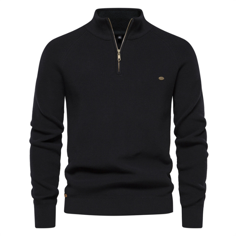 Jack Washington Stand Collar Casual Sweater