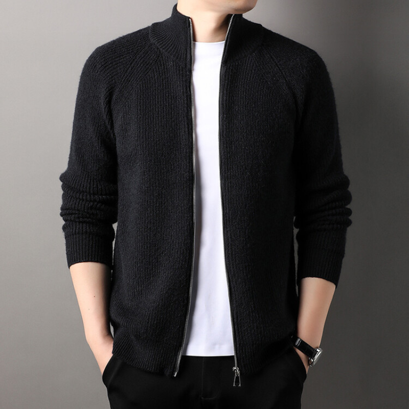 Jack Washington Zipper Collar Cardigan