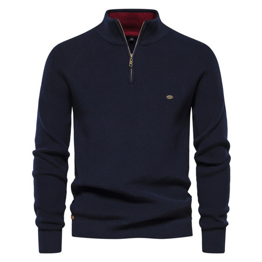 Jack Washington Stand Collar Casual Sweater