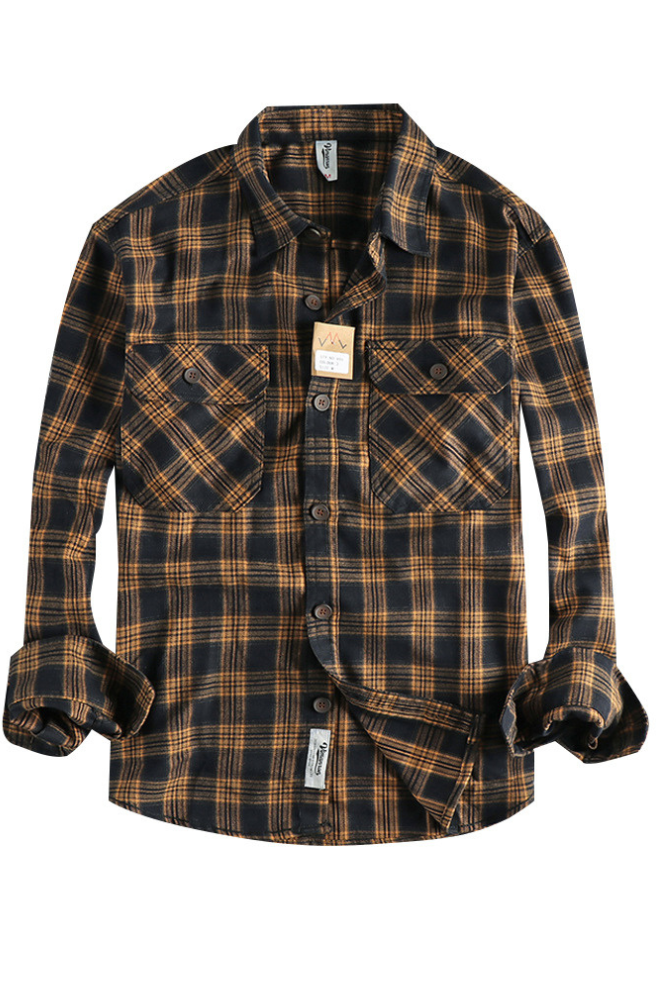 Frank Hardy Plaid Long-Sleeved Shirt