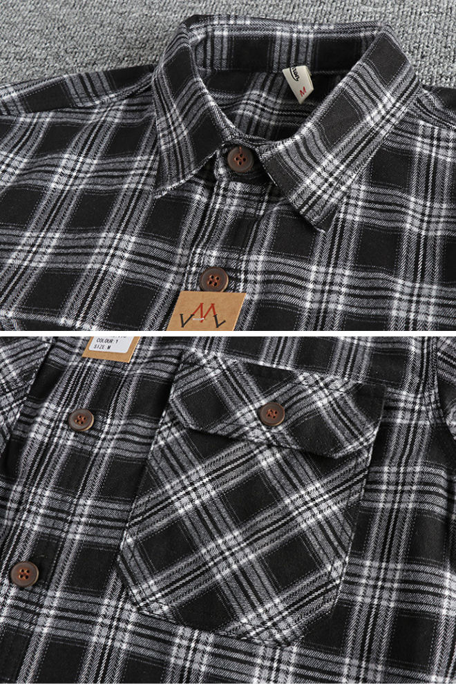 Frank Hardy Plaid Long-Sleeved Shirt