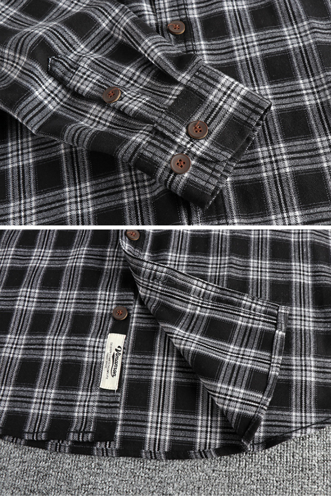 Frank Hardy Plaid Long-Sleeved Shirt