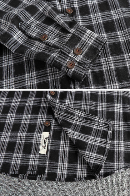 Frank Hardy Plaid Long-Sleeved Shirt