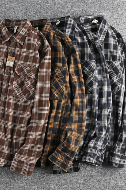 Frank Hardy Plaid Long-Sleeved Shirt