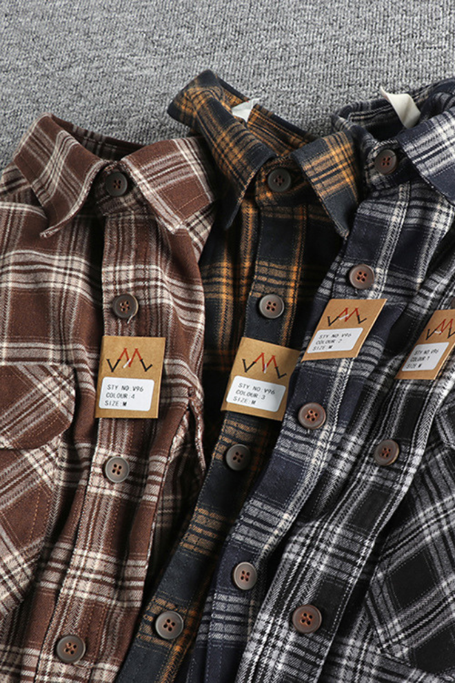 Frank Hardy Plaid Long-Sleeved Shirt