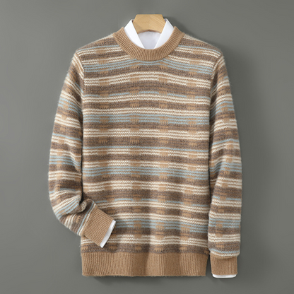 Franco Bianchi Striped Wool Sweater