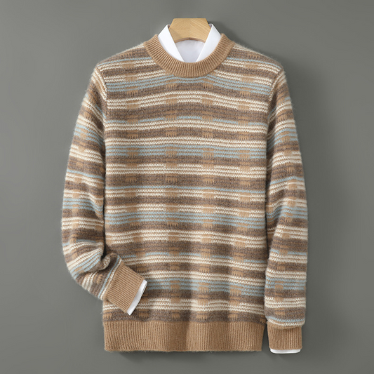 Franco Bianchi Striped Wool Sweater