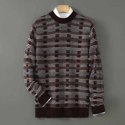 Franco Bianchi Striped Wool Sweater