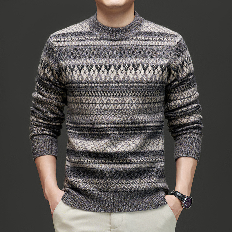 Ben Smith Jacquard Wool Sweater