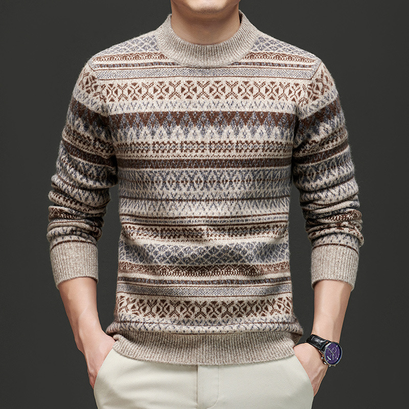 Ben Smith Jacquard Wool Sweater