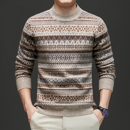 Ben Smith Jacquard Wool Sweater