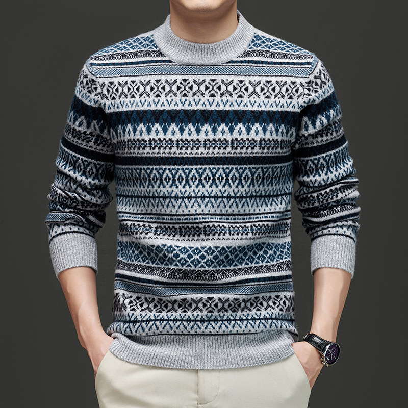 Ben Smith Jacquard Wool Sweater