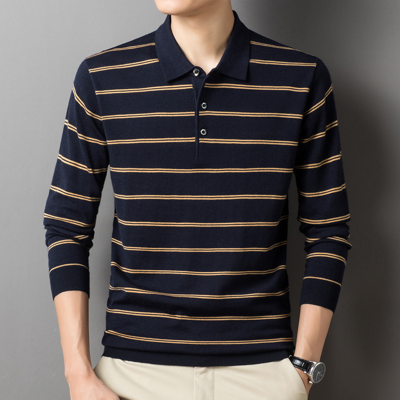 Jack Washington Striped Collar Sweater