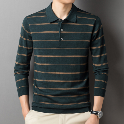 Jack Washington Striped Collar Sweater