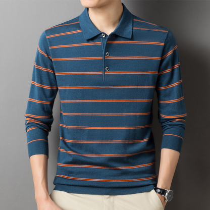 Jack Washington Striped Collar Sweater