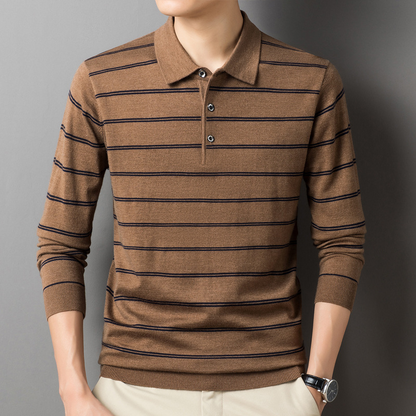 Jack Washington Striped Collar Sweater