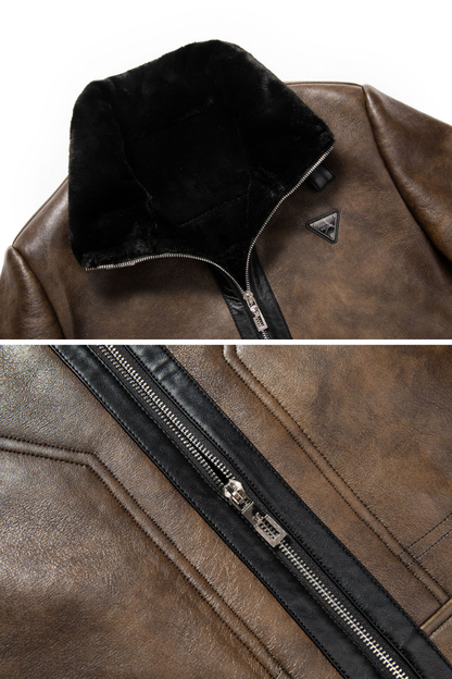 Jack Washington Velvet Leather Jacket