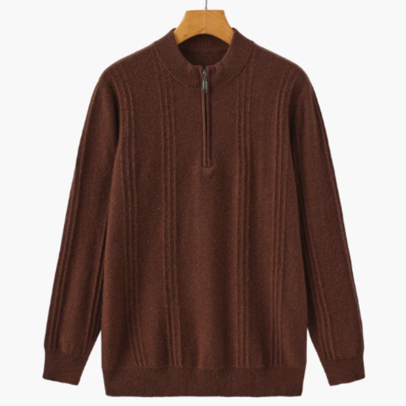 Frank Hardy Half Zip Cashmere Sweater