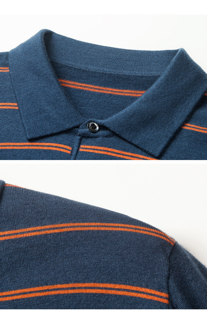 Jack Washington Striped Collar Sweater