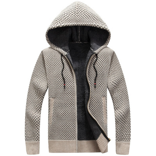 Jack Washington Knitted Hooded Cardigan