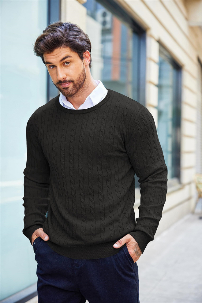 James Scott Twisted Knitted Sweater